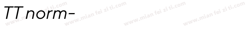 TT norm字体转换